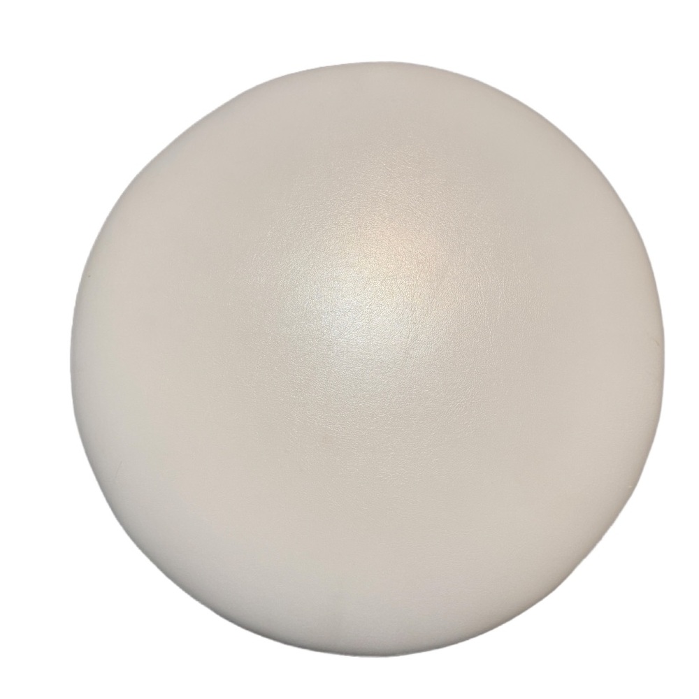 White vanity stool with metal legs